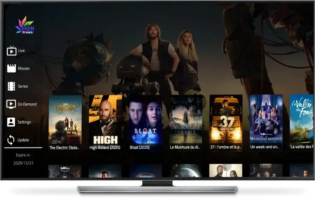 abonnement Iron IPTV Pro