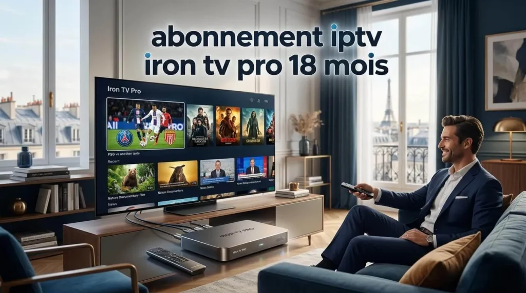 abonnement IPTV iron tv pro 18 mois