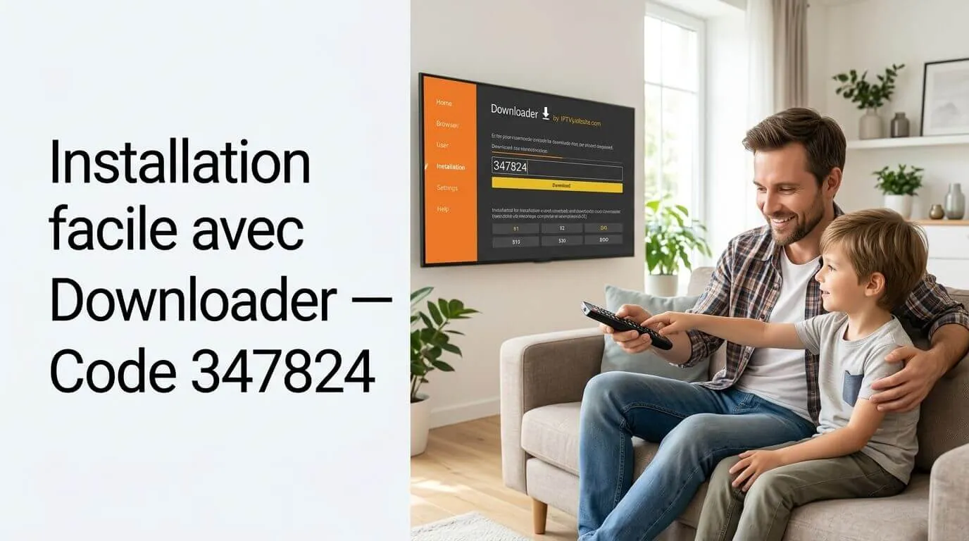 Guide installation IRON TV MAX avec code Downloader 347824